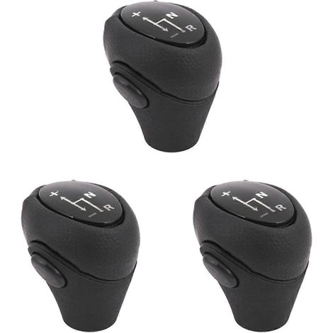 3-teiliger Schaltknauf, schwarz, für Smart Roadster 450 und 451 (1/5)