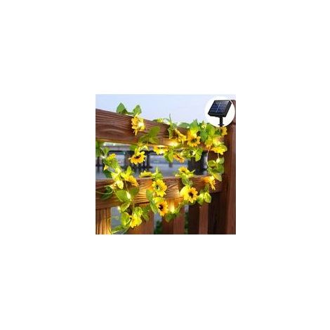 Guirlande lumineuse solaire tournesol pour extérieur (1/5)