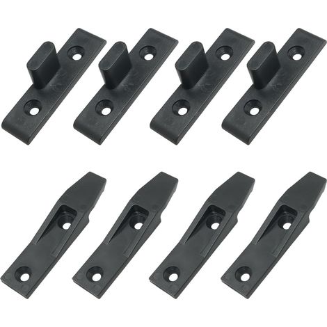 4 connettori a pressione per colonne romane, fissaggio superiore e inferiore per pannelli di rivestimento in legno massello, sistema di sospensione, supporto per mobili a scatto, fissaggio per pannell