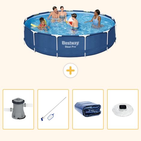 Bestway Bestway Steel Pro Ronde - 396x84 cm - 5-pièces S305 (1/5)