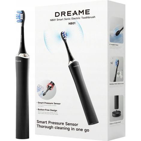 CEPILLO DE DIENTES EL脡CTRICO S脫NICO DREAME NB01 CON SENSOR DE PRESI脫N Y LED, 6 CABEZALES