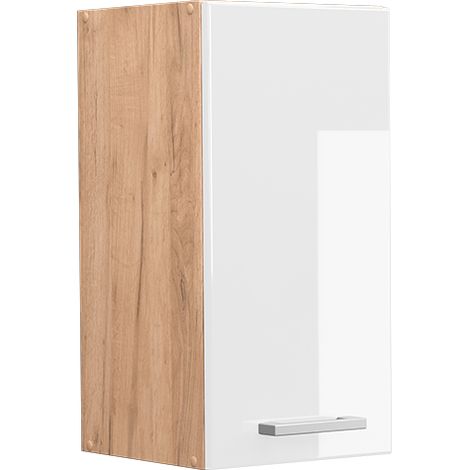 Hängeschrank R-Line, Weiß Hochglanz, 30 cm, Vicco