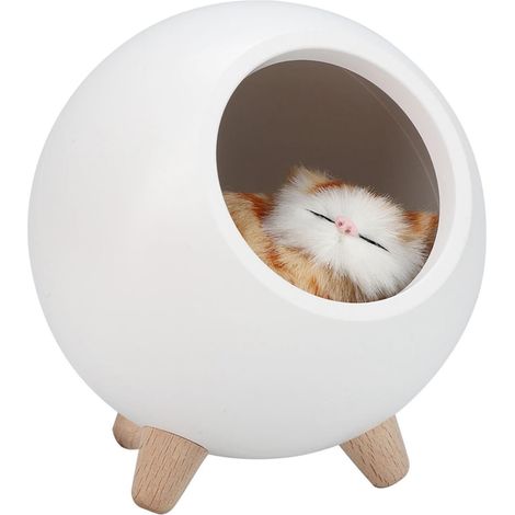 Veilleuse Chat Mignon en Bois ABS (1/5)