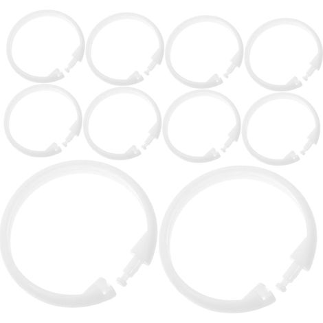 Duschvorhanghaken 30er Pack runde Kunststoffringe einfache