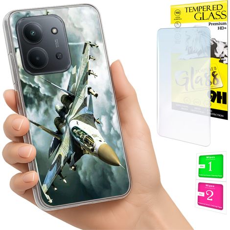 Funda para Xiaomi Redmi 15C 4G de 171 mm con foto y cubierta trasera de cristal 9H. (1/5)
