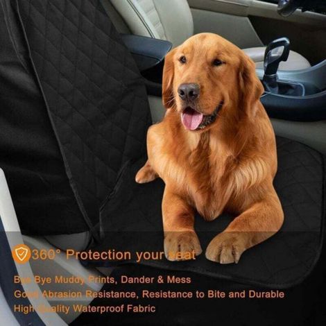 Housse de Siège Avant - Chien - 60 x 50 cm - Tissu Oxford Antidérapant avec Points d'Ancrage - Pour Camions Fourgonnettes et SUV - 1 Pièce (1/4)