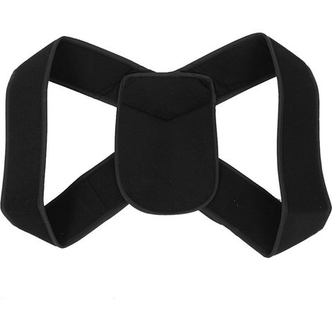 Ceinture lombaire ajustable unisexe pour soutien dorsal et correction posturale - Noir (1/5)