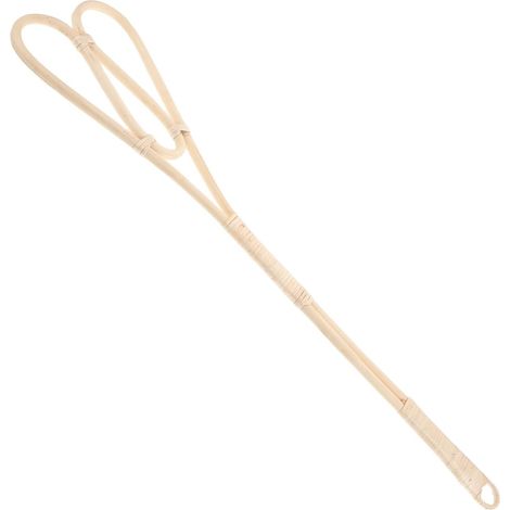 Plumeau à Main pour Tapis et Couettes avec Manche Long Brosse Rotin pour Dépoussiérer Lits et Courtepointes Outil Pratique Entretien de Literie et Tapis Intérieur (1/5)
