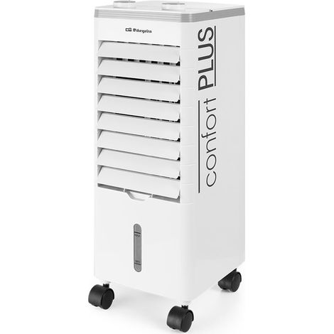 Orbegozo climatizador evaporativo AIR 35, depósito 3 litros, acumuladores de frío, filtro lavable, 60 W