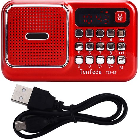 Radio AM FM Portable avec Lecteur MP3, Fonctionne sur Piles pour Maison et Bureau (1/5)