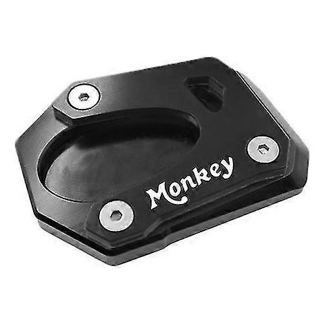 Für Honda Monkey 125 Monkey125 2018-2022 Motorrad CNC-Seitenständer-Verlängerungsplatte - Schwarz