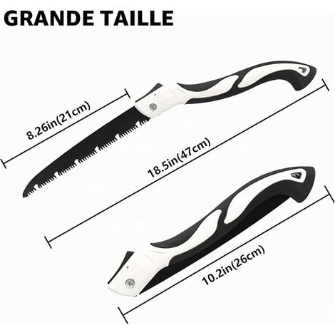 Telescopic Branch Cutter With Replacement Blade Outdoor Folding Hand Saw With Safety Lock Hacksaw Cutting Branch Saw Wood Pruning Saw (1/4)