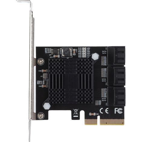 Leichte, tragbare SATA-Erweiterungskarte mit ASM-Chip und 5 Anschlusspins (1/5)