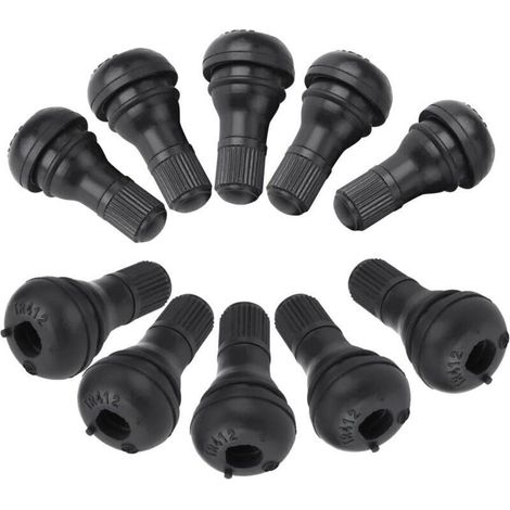 Valve Roue Tracteur Tondeuse,Valve Tr412,Lot De 10 Bouchons Anti-Poussière De Valve De Pneu Pour Voiture (1/4)