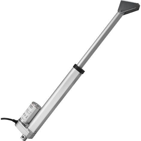 Actionneur linéaire 12V, course de 203,2 mm, 15 mm/s, 1000N, avec protection IP54 et support pour bureau réglable (1/5)