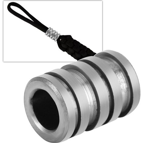 Pendentif Grande Perle en Alliage de Titane pour Paracorde, Accessoire Outdoor Couleur Titane