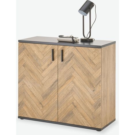 Treviolo  Legno laminato - Quercia marrone / nero (1/3)