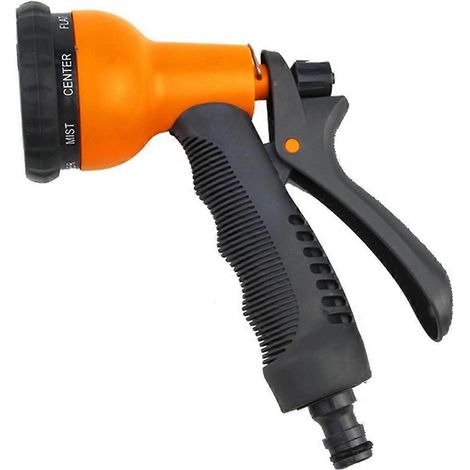 Hose Nozzle for Garden Use 2Pcs Heavy Duty with Rubber Grip and Multi-Pattern Watering Spray (1/5)
