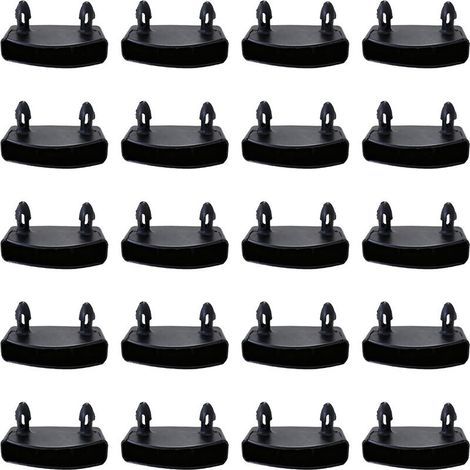 20 Stück 53 mm Lattenrost-Endkappen, Lattenbefestigungen für Bettgestelle, Lattenendkappen, Latten für Seitenteile, Verbindungszubehör für Doppel- und Einzelbetten (1/5)