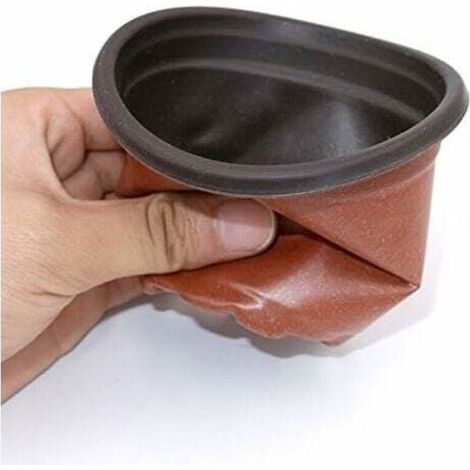 Packung mit 100 Kunststofftöpfen für Setzlinge und Pflanzen, 10 cm (1/5)