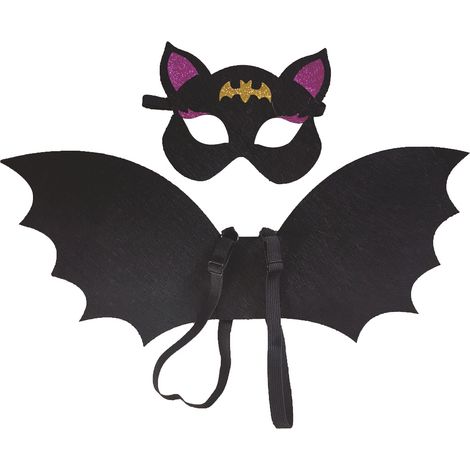 Décorations d'Halloween pour enfants : ailes de chauve-souris, accessoires de déguisement Halloween en EVA (1/5)