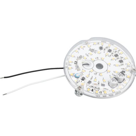 Kit d'éclairage LED de remplacement pour ventilateur de plafond (10 cm), dimmable, professionnel, 18 W, 120 V CA, 2000 lm, fixation magnétique, lumière blanche 6000 K. (1/5)