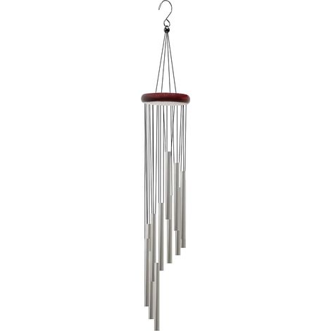 Stück: Bambus-Windspiel für den Außenbereich, Garten-Windspiel mit 12 Aluminiumröhren, Windmühlen-Windspiel für Haus, Terrasse, Garten, Baum, Innen- und Außenbereich