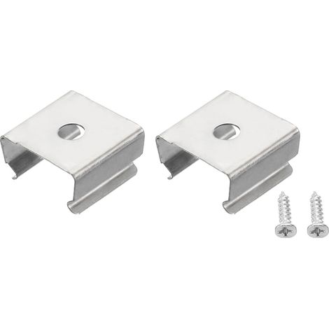 Corde Luminaire Montage Agrafes Mur Canal Montage Support Accessoires 13mm à 15mm LED Néon Bande Inox Acier (1/5)