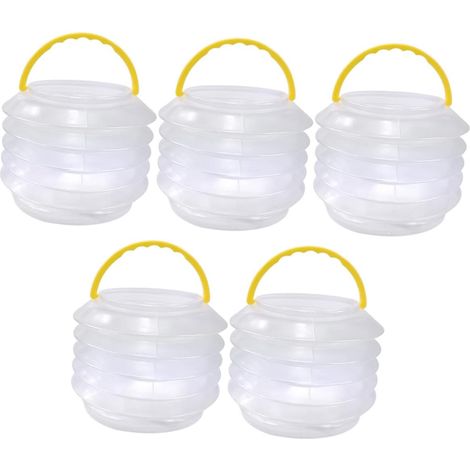 juegos de cubos de pintura transparentes plegables para lavar pinceles, ideales para artistas. Diseño práctico, portátil y que ahorra espacio. (1/5)