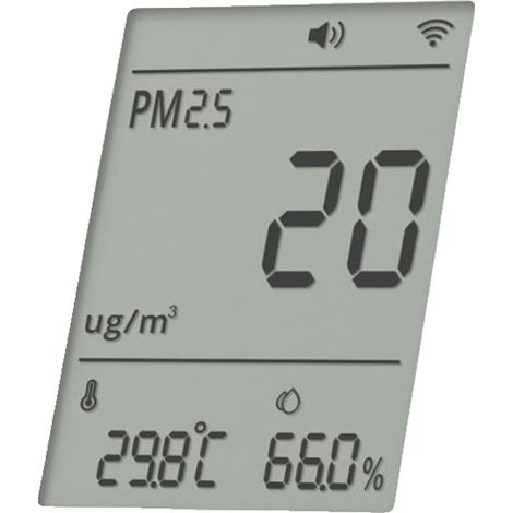 SONOFF SAWF-07P Moniteur intelligent de qualité de l'air, via Wi-Fi PM2.5, détecteur PM10, temp/humidité, affichage en temps réel et alarme,Intégration intelligente compatible Matter