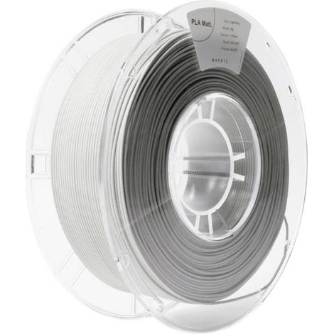Maertz PMMA-1012-002 PMMA-1012-002 Filamento per stampante 3D PLA Opaco Opaco 1.75 mm 1000 g Grigio chiaro 1 pz. (1/2)