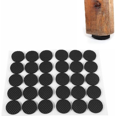 30Pcs Non-Slip Furniture Pads Round Chair Feet Pads Self Adhesive Rubber Pads Hardwood Floor Protector (1/5)