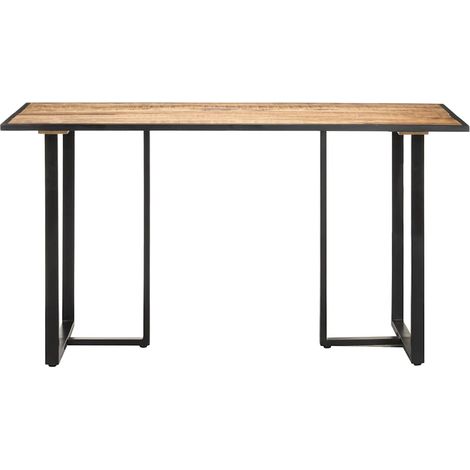 Maison Exclusive - Esstisch 140 cm Raues Mangoholz (1/5)