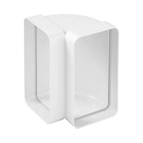 COURBE VERTICALE EN ABS POUR TUYAU RECTANGULAIRE Dimensions : 220 x 90 mm