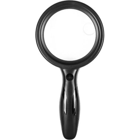 Rechargeable Magnifying Glass with Light 33 LED Dimmable, Illuminated Magnifying Glass with 3 Adjustable Brightness, Handheld Magnifying Glass for Exploring, Jewelry and Crafts (1/5)