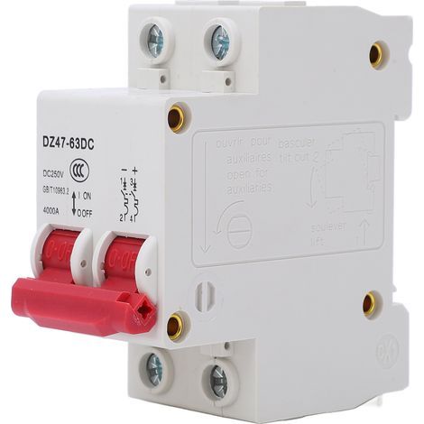 Disjoncteur 2P photovoltaïque PV DC 250V 4000A, capacité de coupure pour le bureau et la maison (1/5)