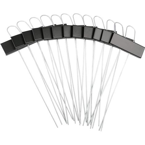 Marqueurs Etiquettes Plante de Pépinière, 12 Pcs Etiquette Jardin Métal Durable Antirouille Étiquettes Potager Marqueur pour Fleur Légumes Graine Jardin Pépinière (Blanc) (1/5)