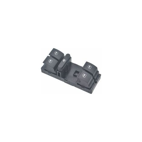 Memkey – Elektrischer Fensterheberschalter für VW Jetta, Golf, Polo, Passat, Caddy, Tiguan, Touran – 10-polig – Schwarz, ABS – Einfache Installation – 1K4959857B - Crezuo