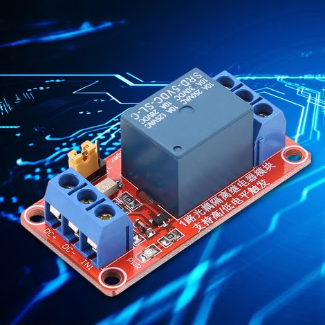 1-Kanal-Optokoppler-Relaismodulplatine, High- und Low-Triggerung 5 V (1/5)