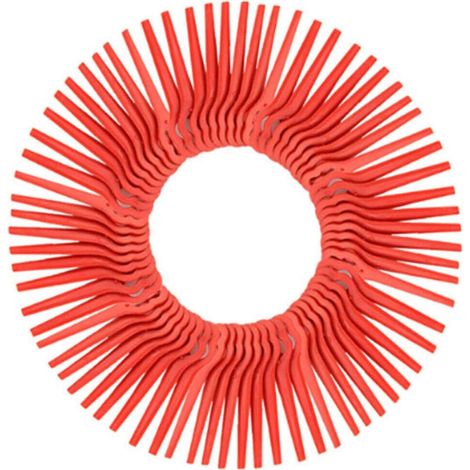 MINKUROW Packung mit 100 Ersatz-Kunststoffklingen für Florabest Lidl Kantenschneider, Länge 83 mm (rot) (1/5)