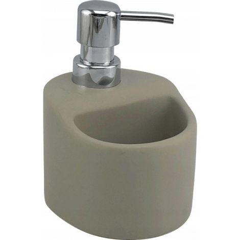 Distributeur de liquide vaisselle - Beige - Hauteur : 140 mm - Pompe - Accessoires de cuisine (1/2)