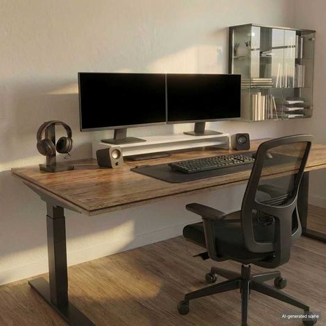vidaXL Monitorständer Weiß 100x24x13 cm Holzwerkstoff