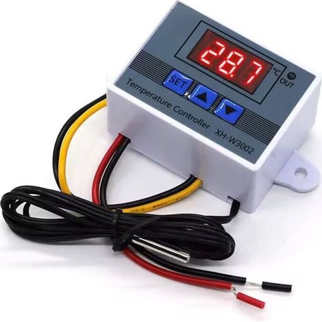 Régulateur de température numérique Thermostat Micro-Ordinateur - Module de Commutation,avec Sonde Étanche 10A 110‑220V 1500W AC 220 V