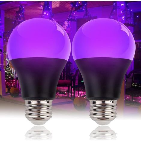 E27 10W UV LED Bulbs, Black Light 395nm, for Halloween Party Body Painting (1/5)