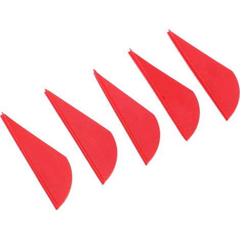Pointes de flèches en plastique rouges pour le tir à l'arc et la chasse (à faire soi-même). (1/5)
