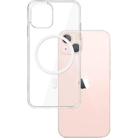 Funda MagSafe reforzada para iPhone 13 con parte trasera transparente y cristal. (1/5)