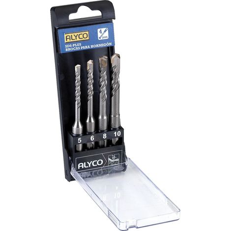 SET 4 FORETS SDS-PLUS BÉTON AVEC PLASTIQUE