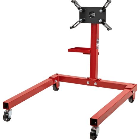 STIER Motorständer, 560 kg Tragkraft, Getriebehalter, Motorheber Kfz-Werkstatt, Motorreparatur, 360° drehbar, mobil