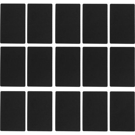 Lot de 50 cartes de visite en aluminium noir, gravées au laser, résistantes à l'eau et à l'usure, pour entreprise. (1/5)