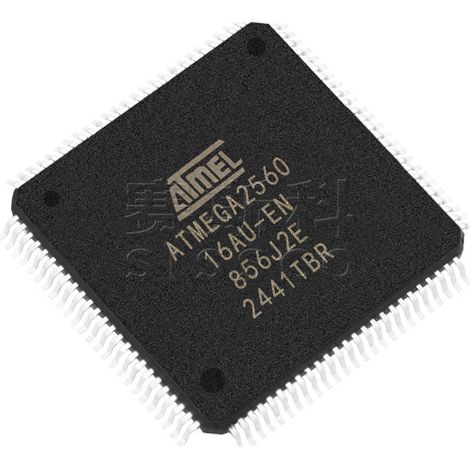 ATMEGA2560-16AU single-chip microcontroller, embedded chip, integrated circuit, electronic control unit, electronic component, electronic assembly 5